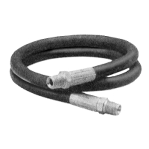 Bailey Hydraulics Hose Assembly 2-Wire : 1/2" Id, 3000 PSI Working Pressure, 24" Length 482025